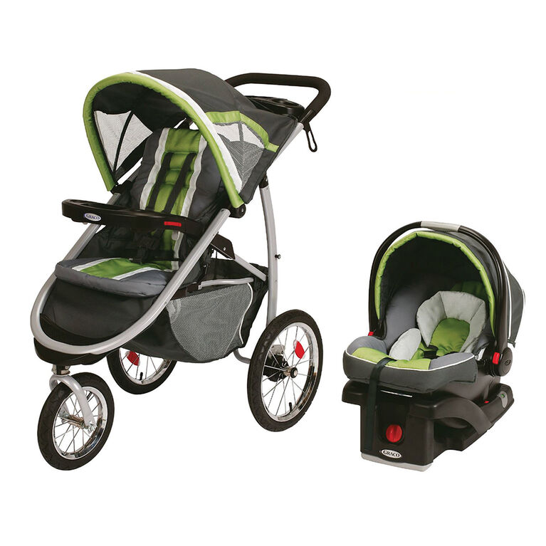 Graco FastAction Fold Jogger Travel System with SnugRide Click Connect 35 Infant Car Seat - Piazza