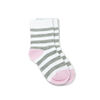 Chloe + Ethan - Chaussettes pour Petites, Rayures Grises, 2T-3T