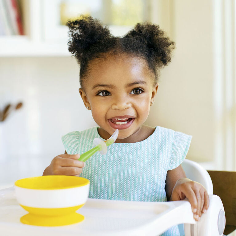 Munchkin - Gentle Scoop Silicone Training Spoons - 2pk, Blue/Green