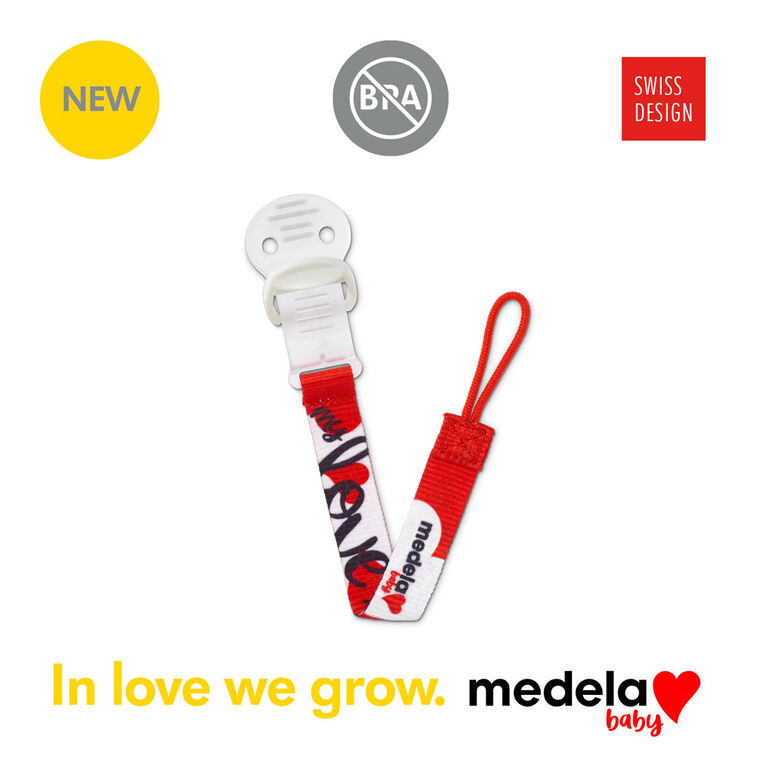 Medela Baby Pacifier Holder, extra light and small, BPA free. Signature