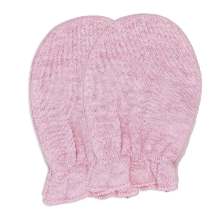 Naturelle 3 Pack Mitts: Pink 0-6M