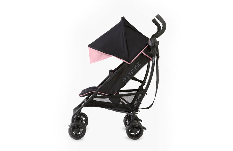 Summer Infant 3Dlite+ Ultimate Convenience Stroller - Pink Matte Black  <br>
