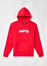 Northern Reflections Adult Festive Loon Hoodie Red