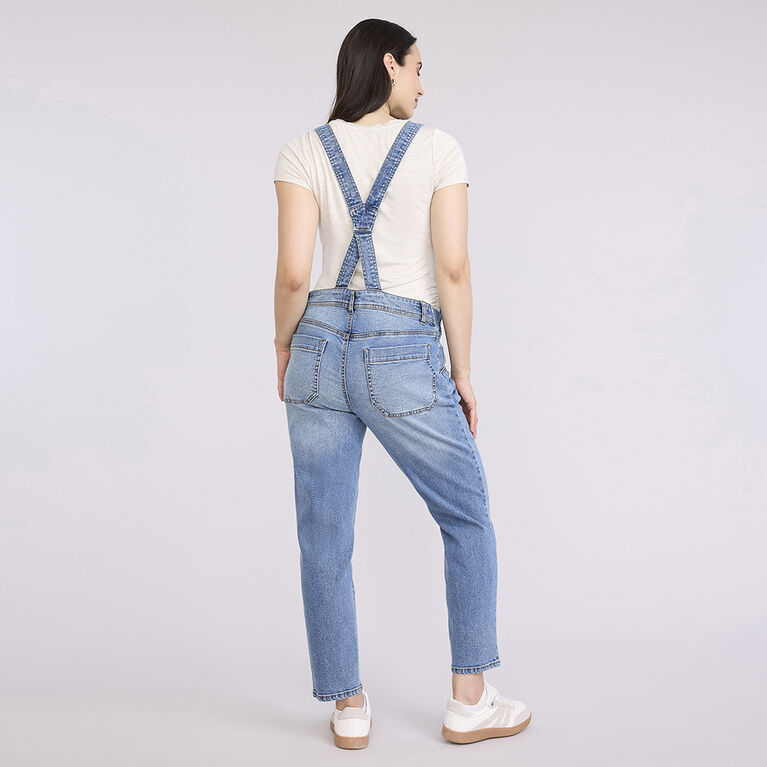 Motherhood - Straight Leg Overall - Medium Wash - XL
