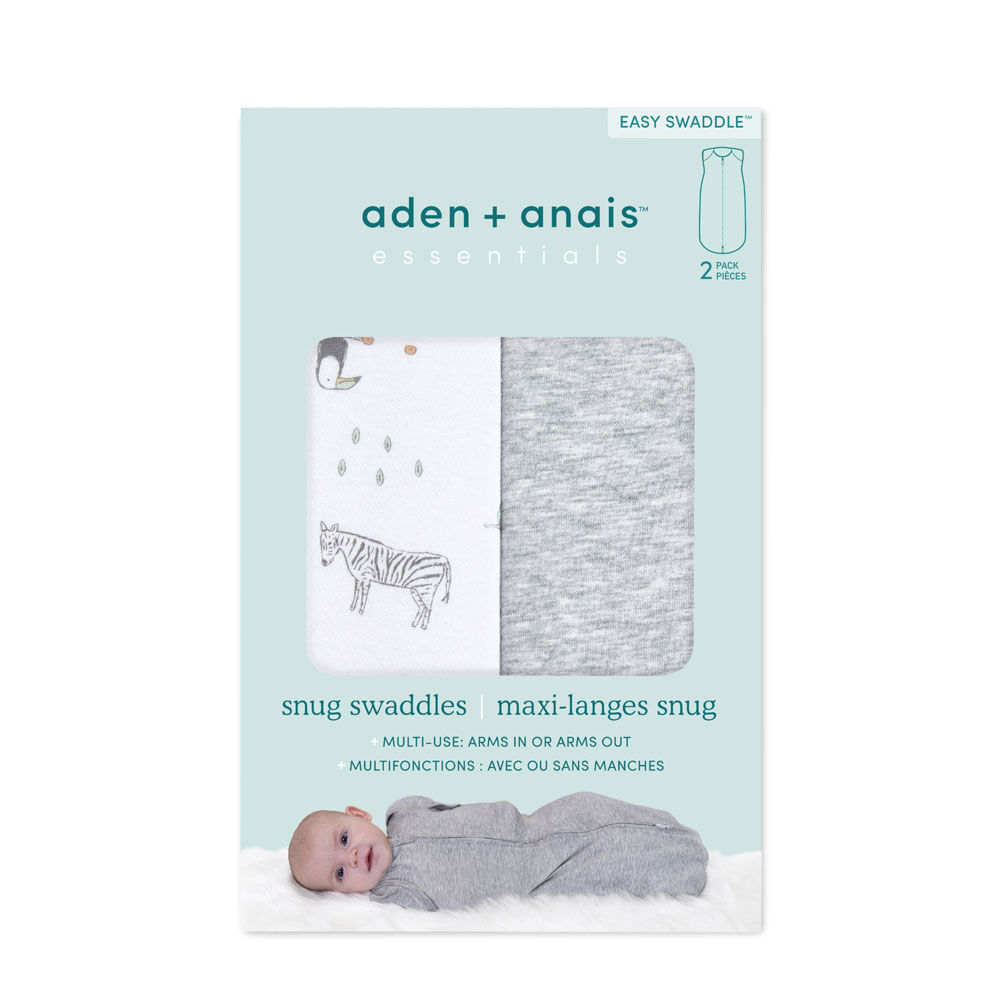 Aden Anais Essentials 2 Pack Snug Swaddle Savanna Spots 0 3 M
