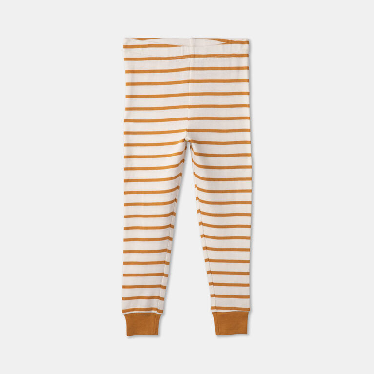 Short Sleeve 2 Piece Sleep Orange Stripe 3Y