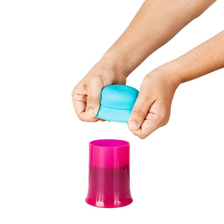 Boon Snug Straw Universal Lid and Cup Set - Blue/Pink/Purple