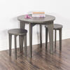 Ensemble table ronde et tabourets pour enfants Geo  de Forever Eclectic, gris pimpant