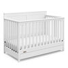 Graco Hadley 4-in-1 Convertible Crib with Drawer - White.