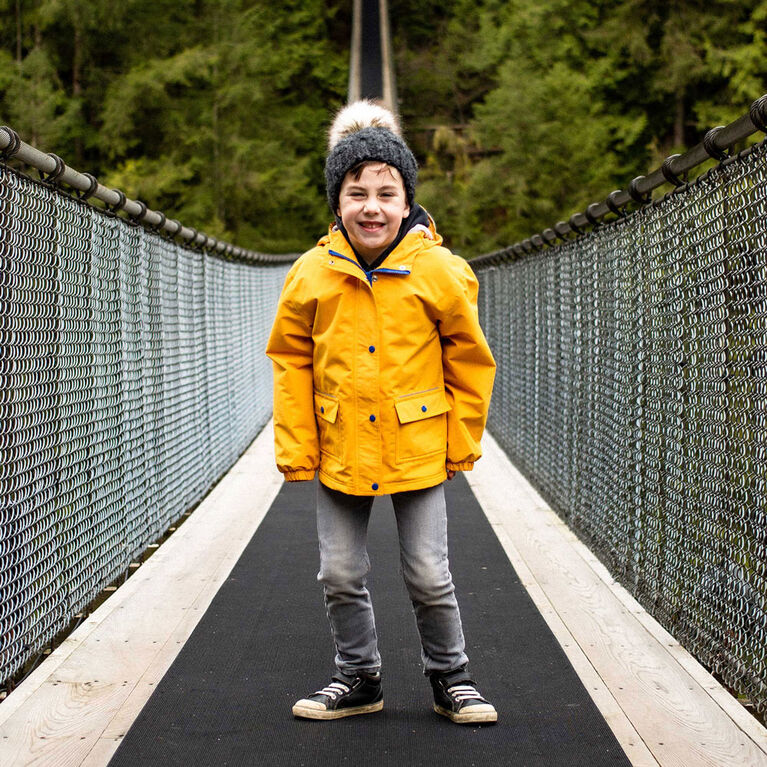Kids Fleece Lined Rain Jackets  | Yellow - 5T (5-6Y)