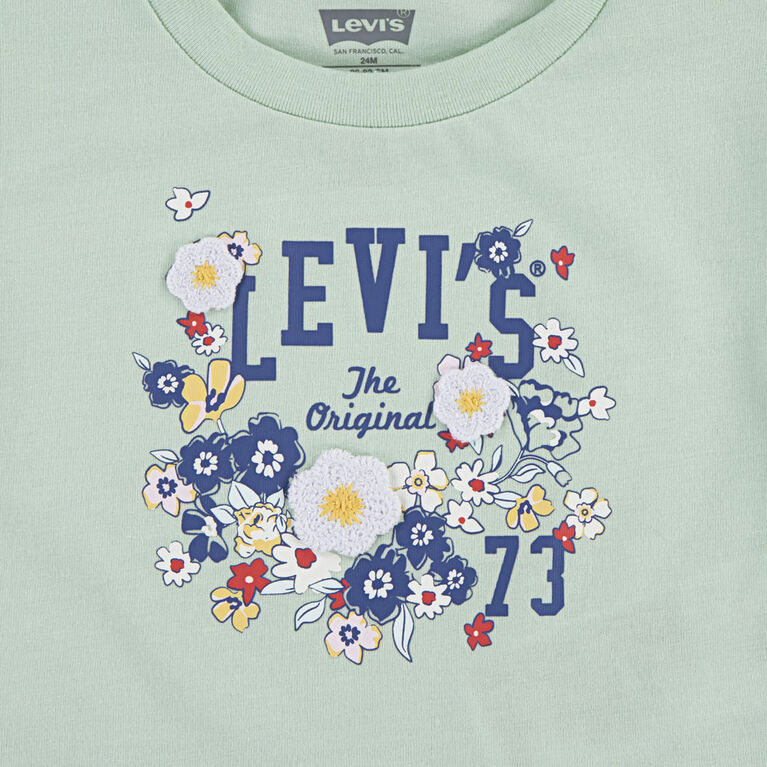 Levis T-Shirt and Shorts Set - Celadon