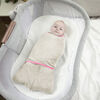 HALO SleepSack Swaddle Newborn 0-3 Months - Ideal Temp - Oatmeal/Pink