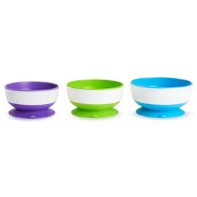 Munchkin Stay-Put Suction bowls, 3-Pack