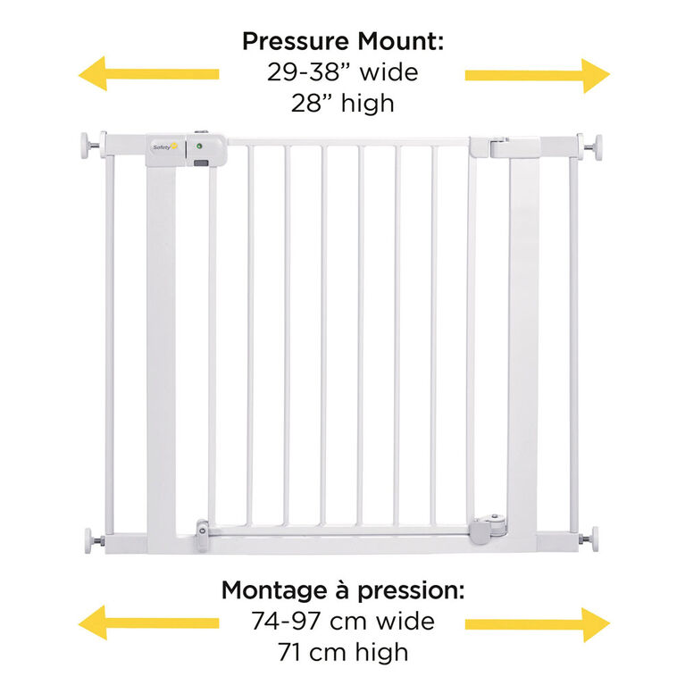 Safety 1st Hands Free Auto-Close Gate - White