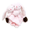 Amor Bebe Ridged Plush Toy with Nunu: Pink Bunny