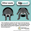 Upseat Floor & Booster Seat - Skys The Limit Blue