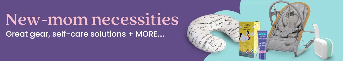 New-mom necessities. Great gear, self-care solutions + MORE….