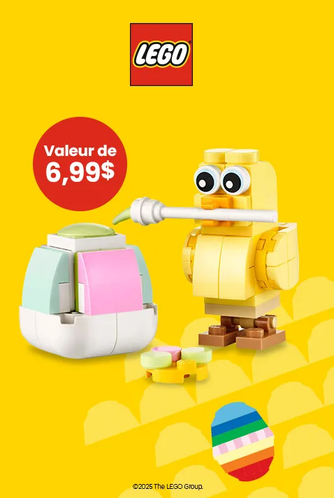 Prime avec achat LEGO<sup>®</sup> de Pâques