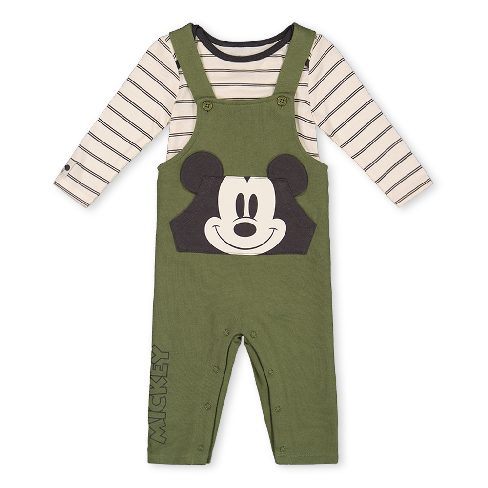 Mickey Mouse Overall Set Green 9 12M Babies R Us Canada