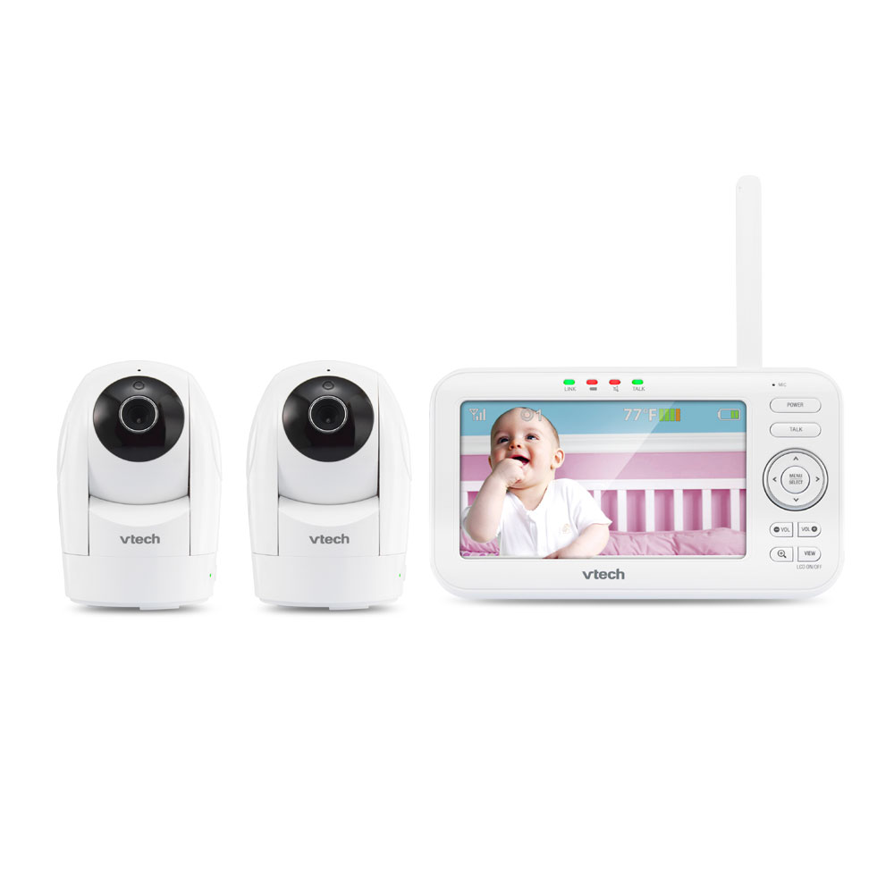 VTech VM52622 5 inch Digital Video Baby Monitor with 2 Pan & Tilt