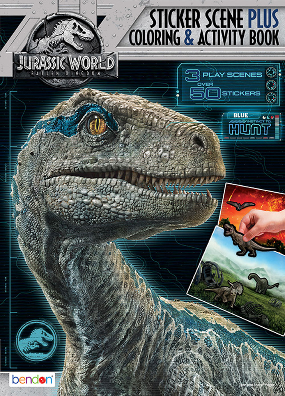Jurassic World 32 Page Sticker Scene Colouring | Toys R Us Canada