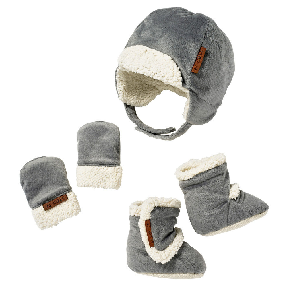 JJ Cole Baby Bomber Hat Set 0 to 6 Months Grey Babies R Us Canada