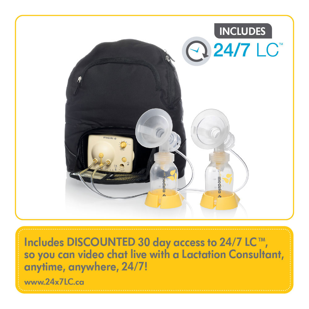 Medela Pump in Style Breastpump Backpack with BPAFree Bottles