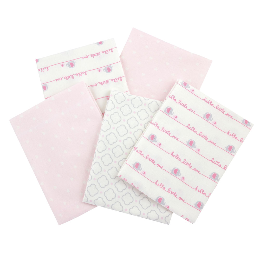 Gerber 5Pack Pink Flannel Receiving Blankets Babies R Us Canada