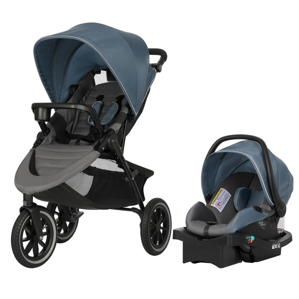 Evenflo Folio3 Stroll and Jog Travel System with LiteMax 35 Infant Car