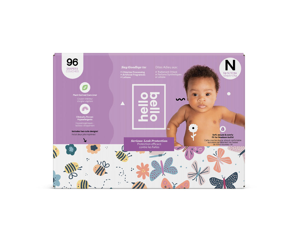 Hello Bello Club Diaper Bees/Butterflies Size Newborn Babies R Us