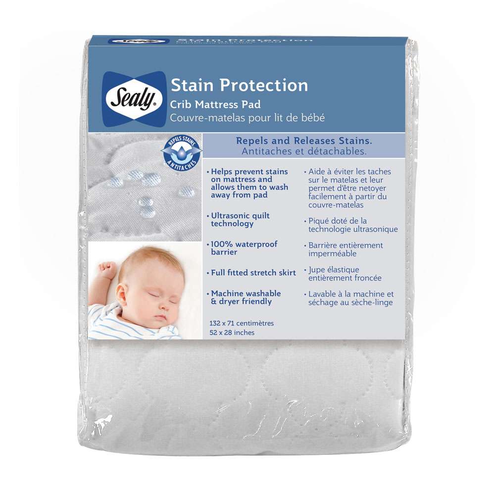 sealy crib mattress pad