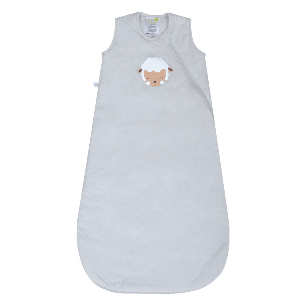 Perlimpinpin quilted cotton sleep bag Grey sheep, 1836 Months