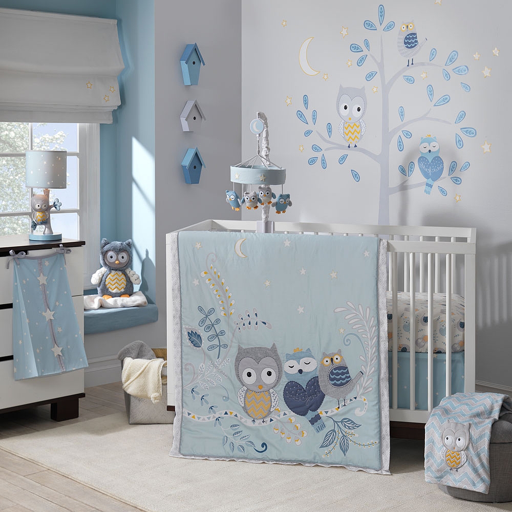 owl crib sets