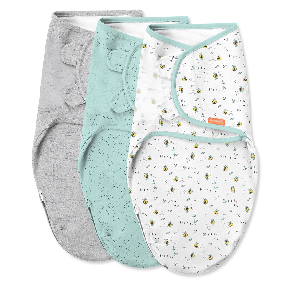 SwaddleMe Easy Change 3PK Swaddle LITTLE BEES STAGE 1 Babies R Us Canada