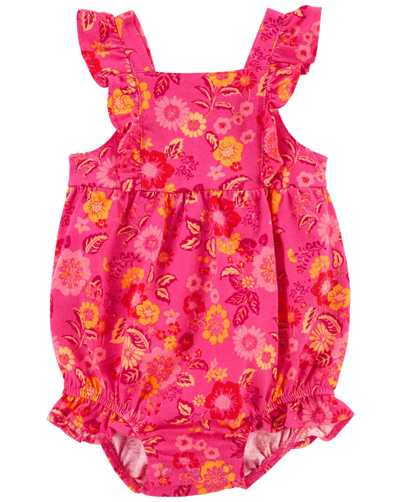 Carter s Floral Bubble Romper Babies R Us Canada