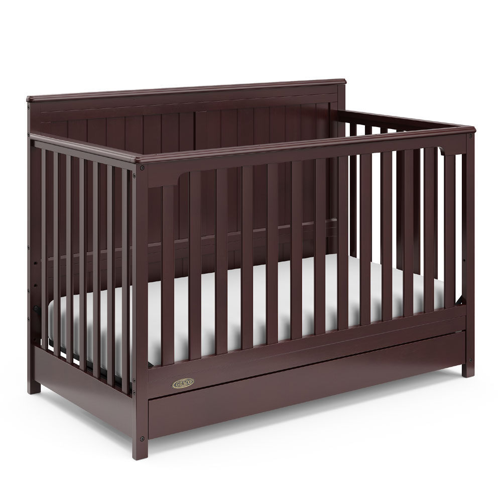 Graco Hadley 4 In 1 Convertible Crib With Drawer Espresso