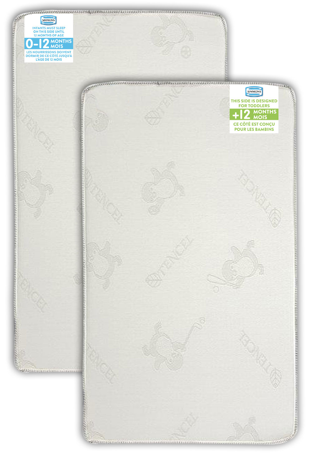 simmons beauty sleep tencel crib mattress