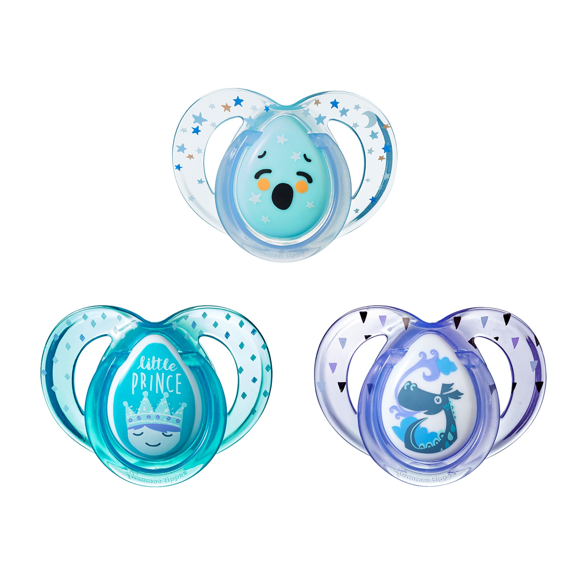 Tommee Tippee Day & Night Pacifier 3Pack, 618 Months English