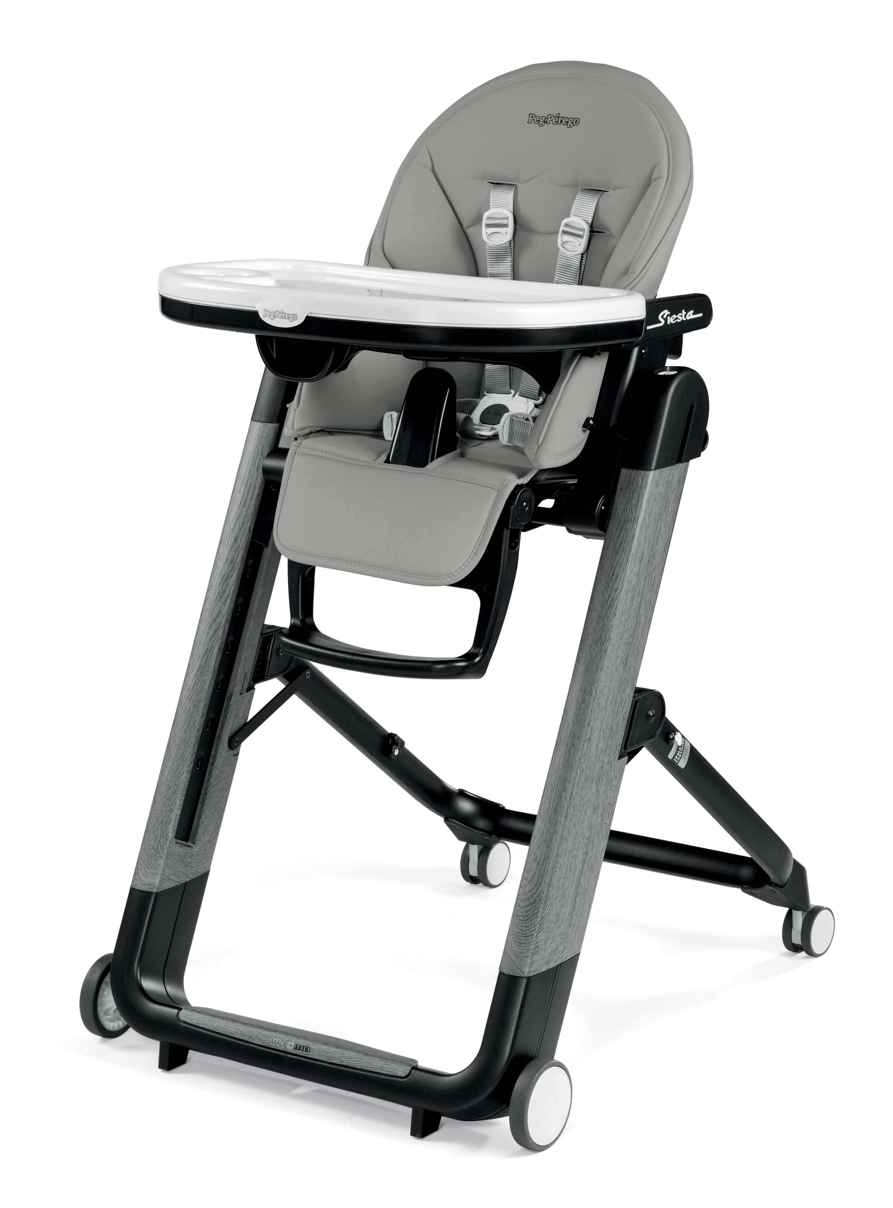 Peg Perego Siesta High Chair Ambiance Grey Eco Leather