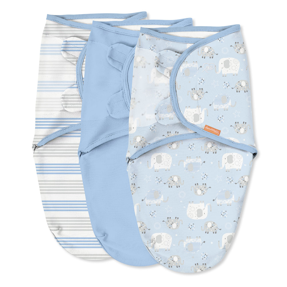 SwaddleMe 3 Pack Original Swaddle ELEPHANT STRIPES Babies R Us Canada