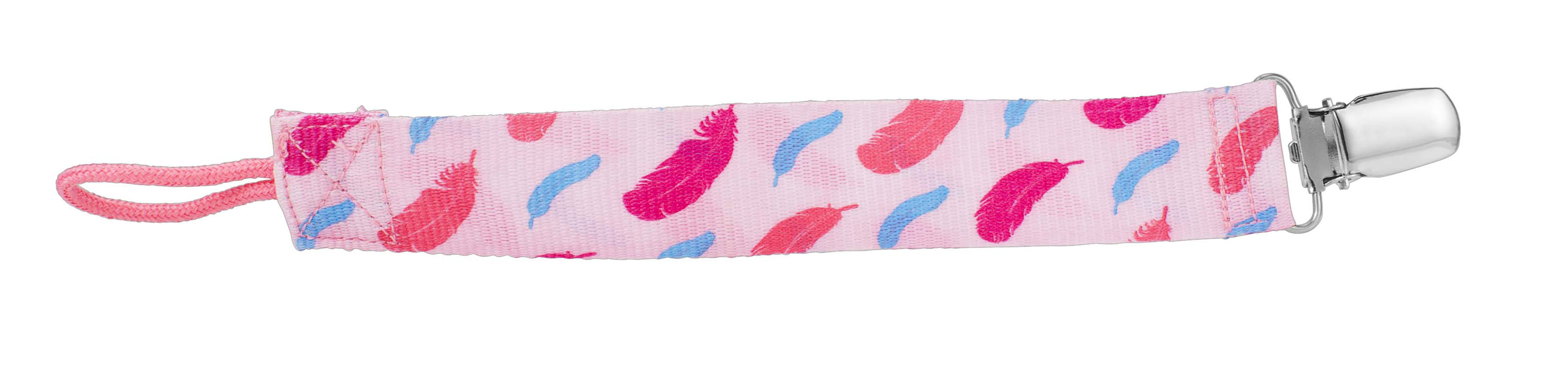 Dr. Brown's Pacifier/Soother Clip Pink Feather. Babies R Us Canada