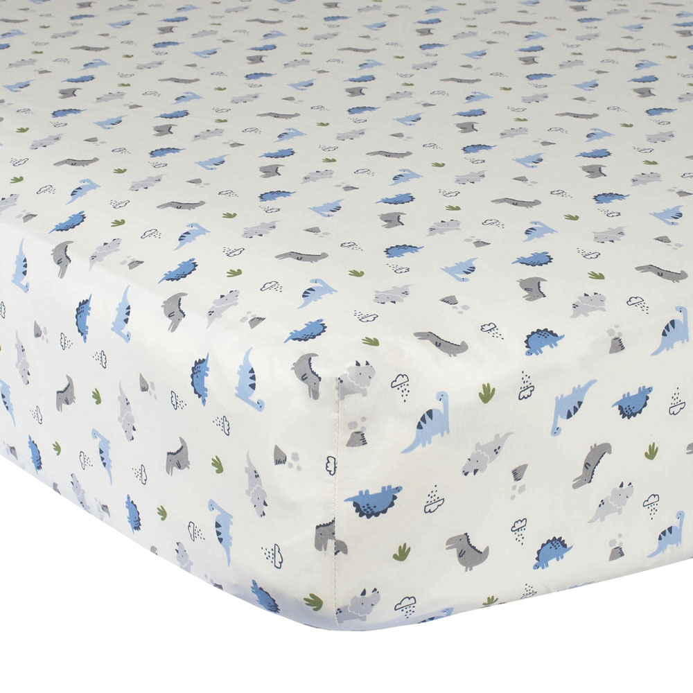 dinosaur fitted crib sheet