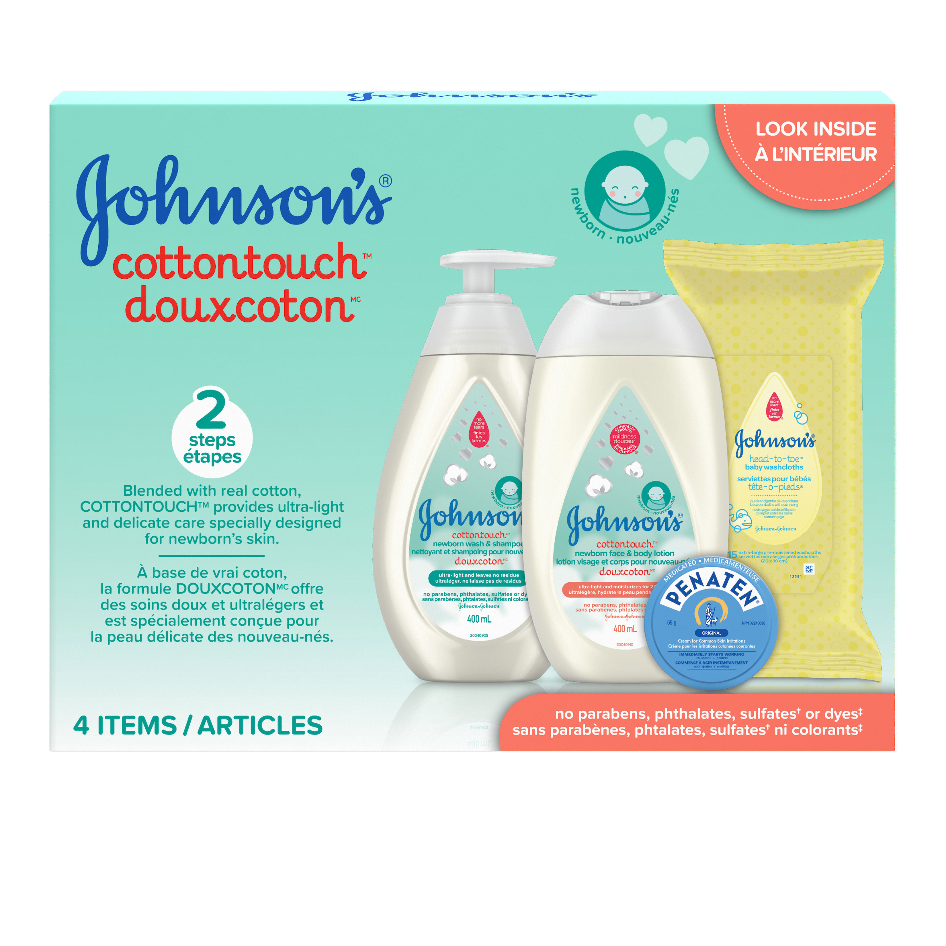 johnson's cotton touch travel size