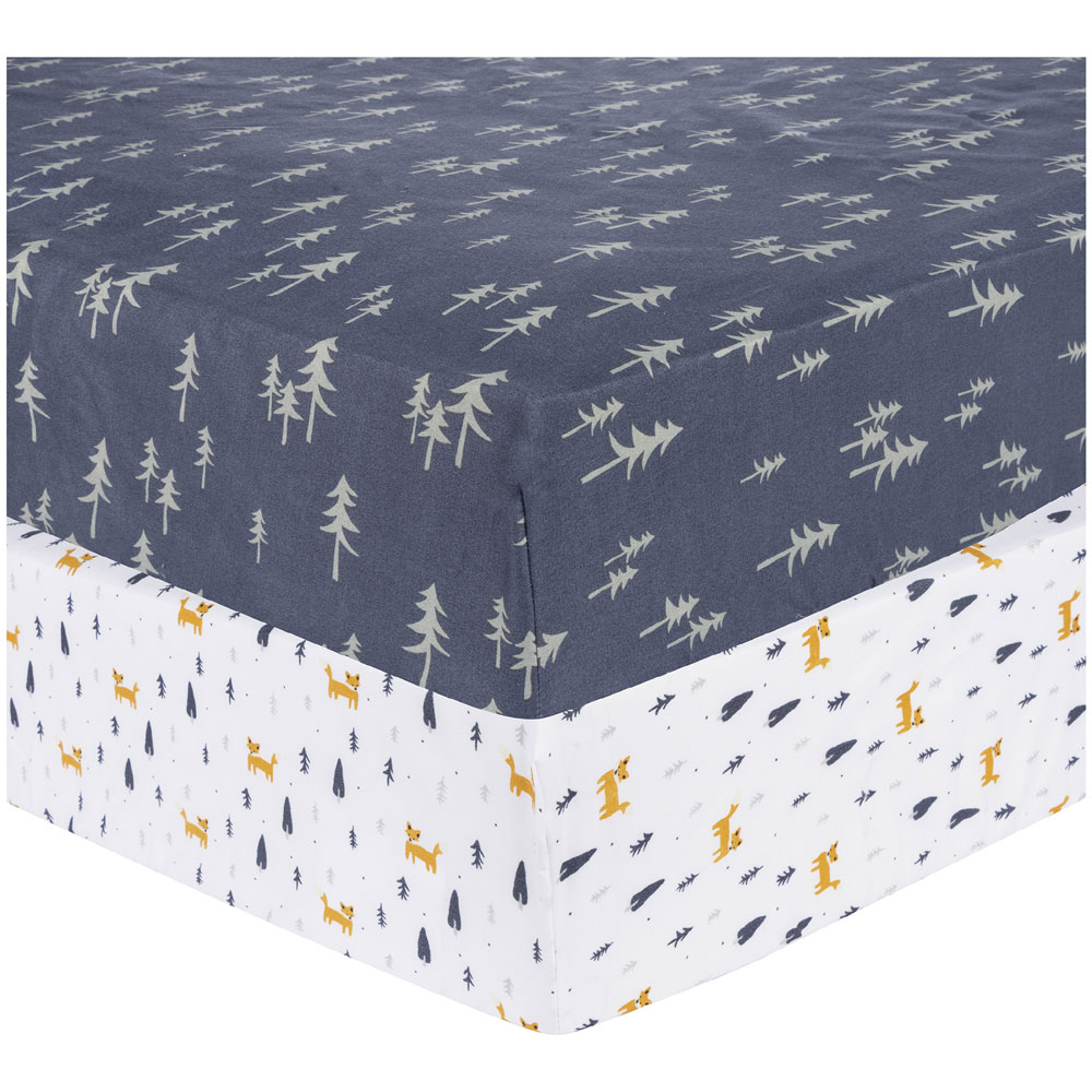 2 Pack Microfiber Sheets Pine Fox Babies R Us Canada