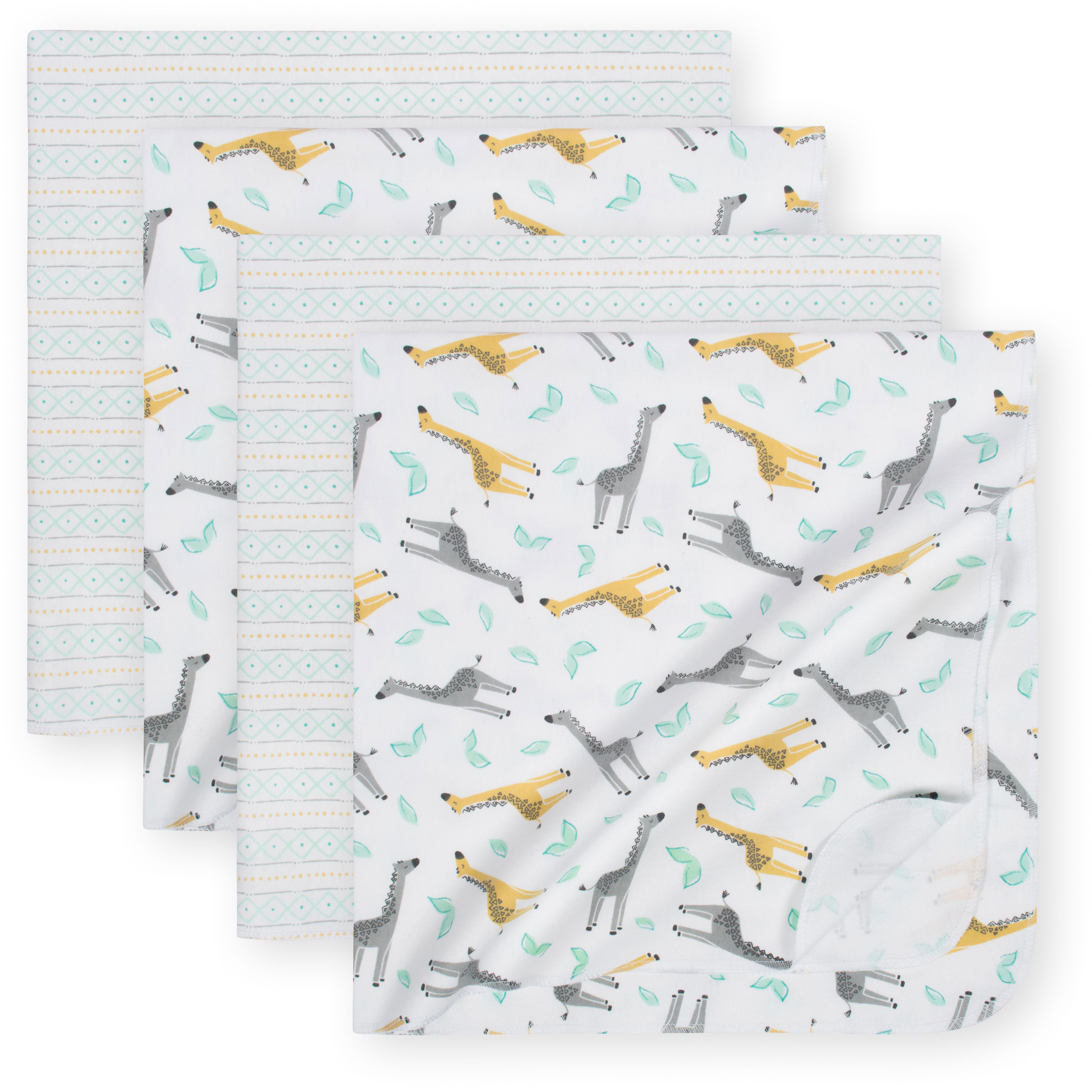 Just Born Just the Two of Us Collection 4Pack Receiving Blankets Variety Babies R Us Canada