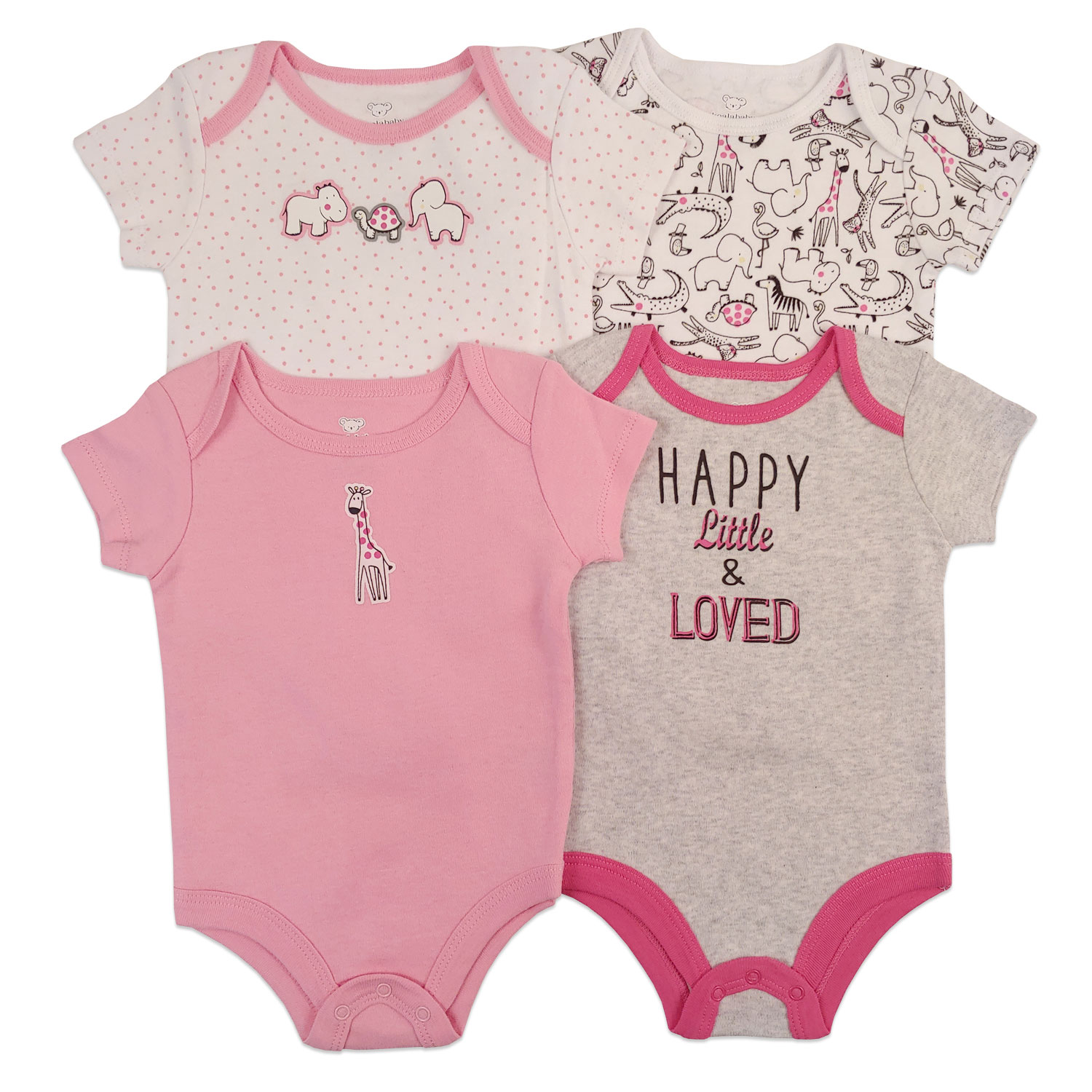 Koala Baby 4Pack Bodysuit Pink, 69 Months Babies R Us Canada